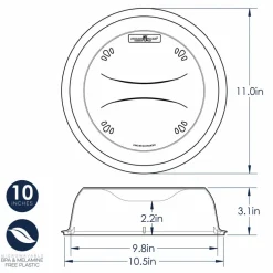 10 Inch Deluxe Plate Cover