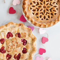 12 Inch Lattice & Hearts Reversible Pie Top Cutter