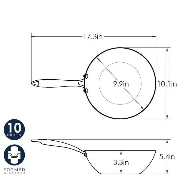 10 Inch Spun Wok