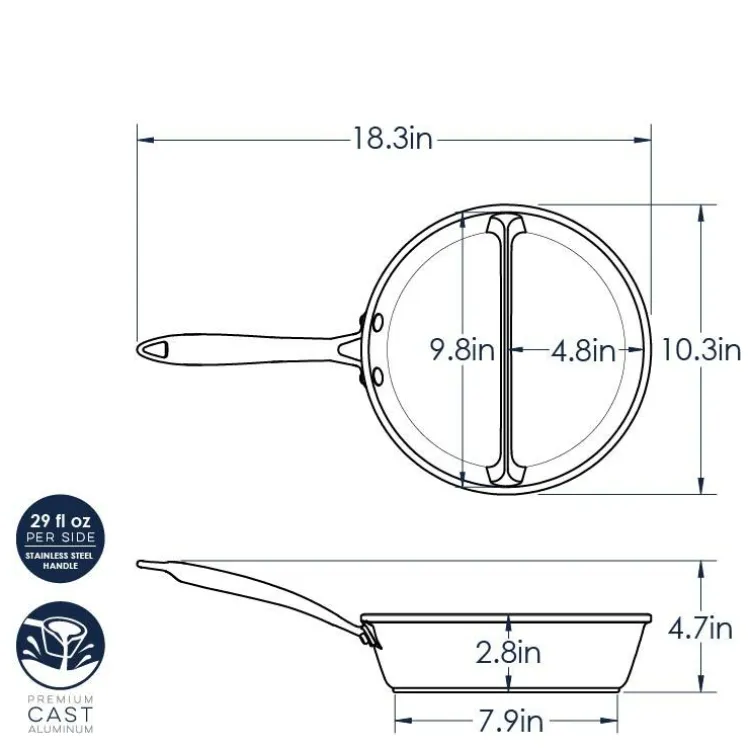 2-in-1 Divided Sauce Pan