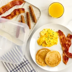 Medium Slanted Bacon Tray with Lid