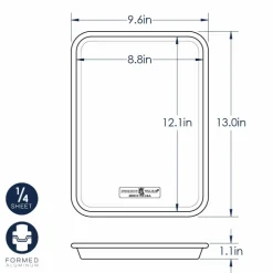 Naturals® Baker's Quarter Sheet Pan Set 2