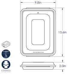 Naturals® Baker's Quarter Sheet Pan with Lid