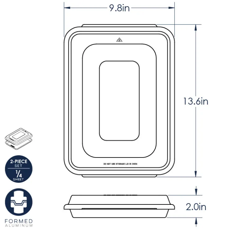 Naturals® Baker's Quarter Sheet Pan with Lid