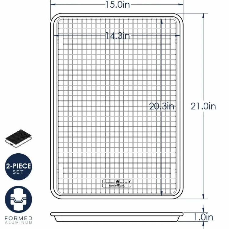 Naturals® Big Sheet with Oven-Safe Nonstick Grid