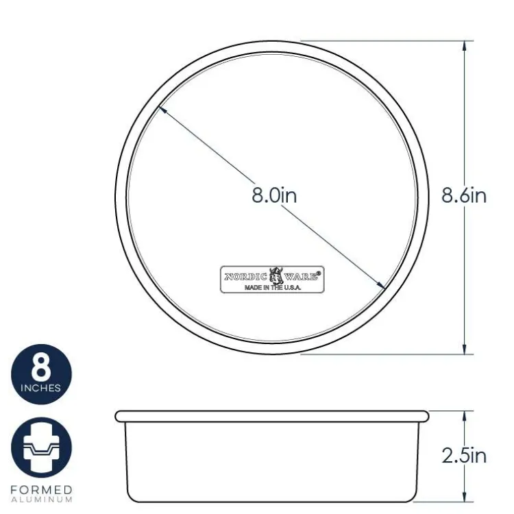 Naturals® 8 Inch Round Layer Cake Pan