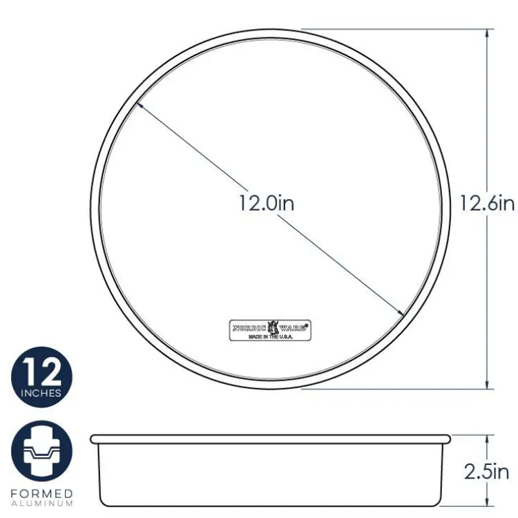 Naturals® 12 Inch Round Layer Cake Pan