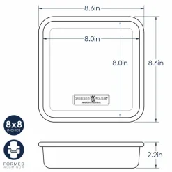 Naturals® 8 Inch Square Cake Pan