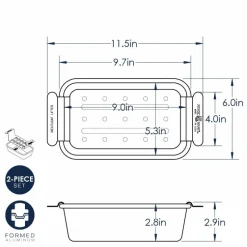 Naturals® Meatloaf Pan with Lifting Trivet