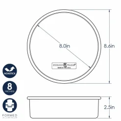 Naturals® Nonstick 8 Inch Round Layer Cake Pan