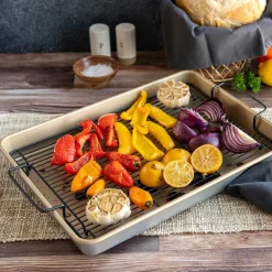 Nonstick High-Sided Oven Crisp Baking Tray
