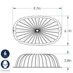 Northern Lights Fluted Loaf Pan & Keeper
