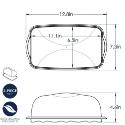 Northern Lights Fluted Loaf Pan & Keeper