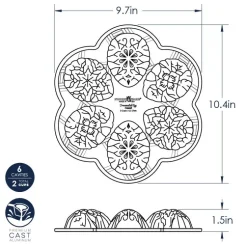 Ornamental Egg Cakelet Pan