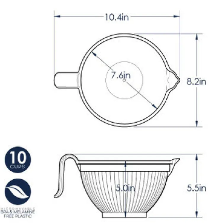 2-Piece Batter Mixing Bowl Set