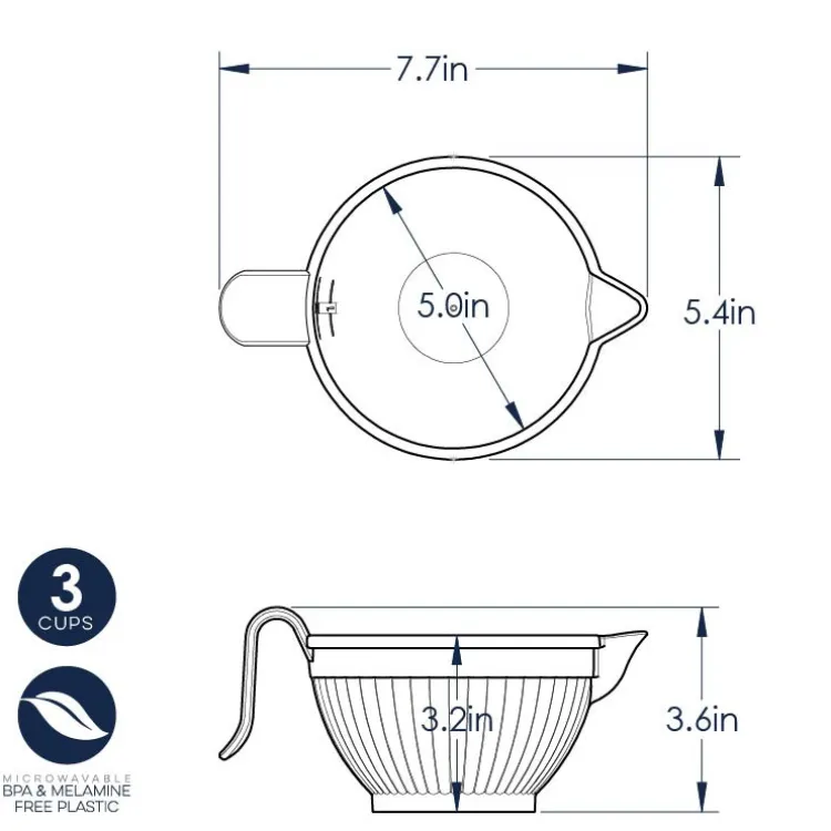 2-Piece Batter Mixing Bowl Set