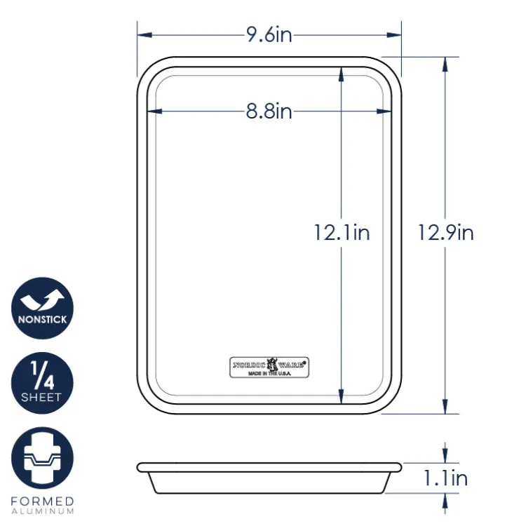 4-Piece Brilliant™ Bakeware Nonstick Sheet Pan Set