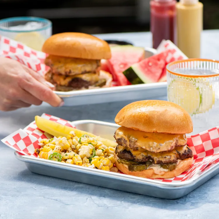 4-Piece Burger Grill Prep & Serve Set