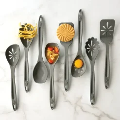4 Piece Kitchen Utensil Set, Storm Gray