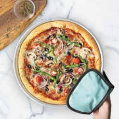 2-Piece Naturals® 14" Deep Dish Pizza Pan & Hot Pad Set
