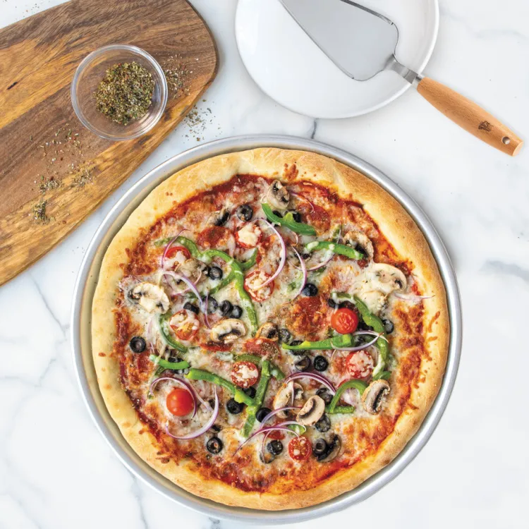 2-Piece Naturals® 14" Deep Dish Pizza Pan with Server