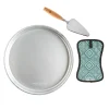 3-Piece Naturals® 14" Deep Dish Pizza Pan Set with Server & Hot Pad