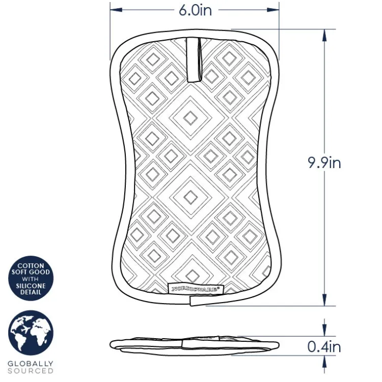 3-Piece Naturals® 14" Deep Dish Pizza Pan Set with Server & Hot Pad