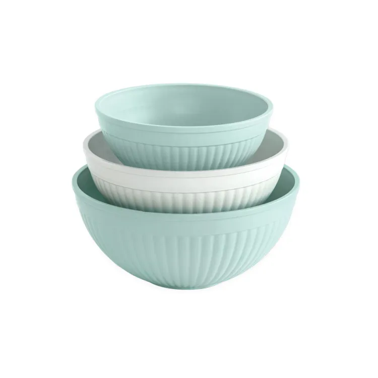 3 Piece Prep & Serve Bowl Set - Sea Glass Multi