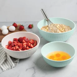 3 Piece Prep & Serve Bowl Set - Sea Glass Multi