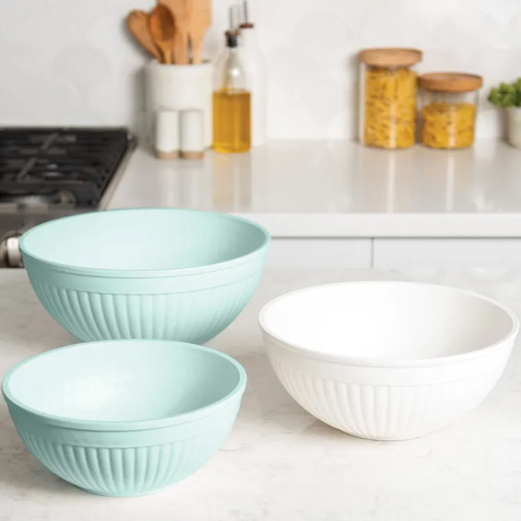 3 Piece Prep & Serve Bowl Set - Sea Glass Multi