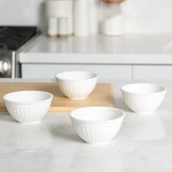 4 Piece Prep & Serve Mini Bowl Set - White