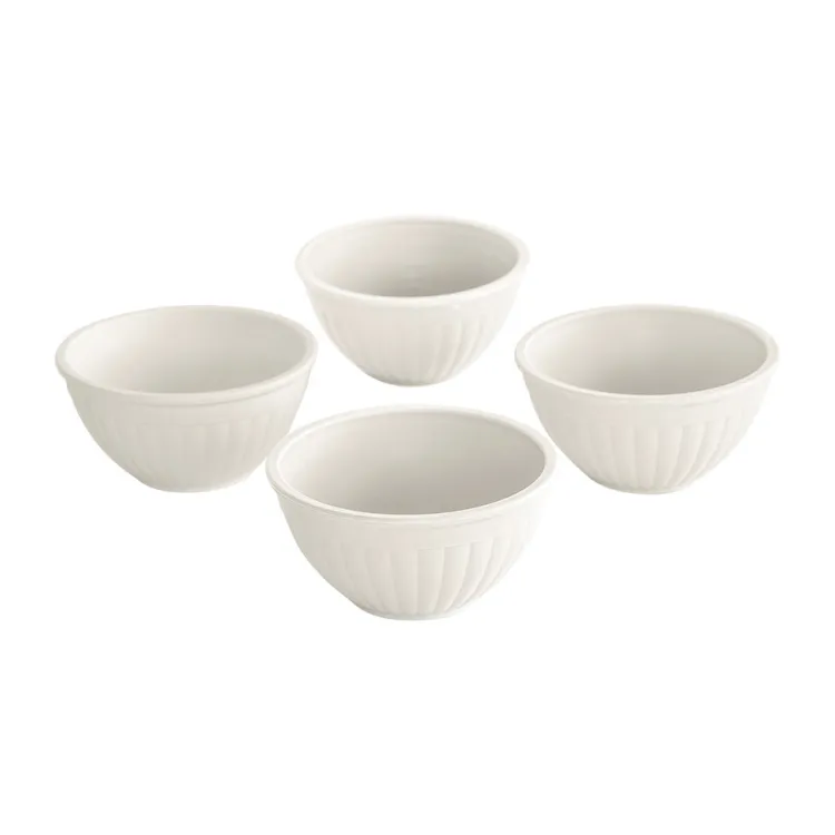 4 Piece Prep & Serve Mini Bowl Set - White