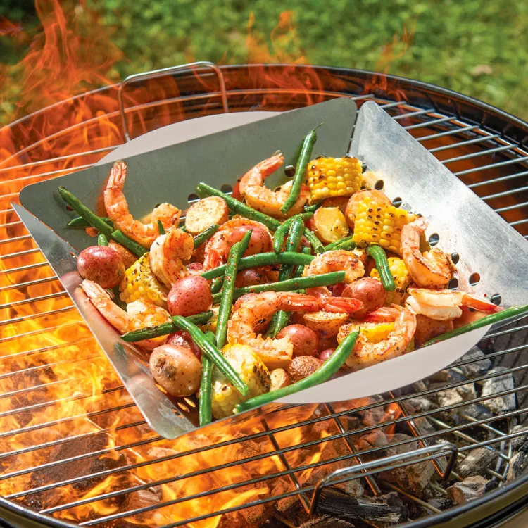 3-Piece Seafood and Grill Basket Set