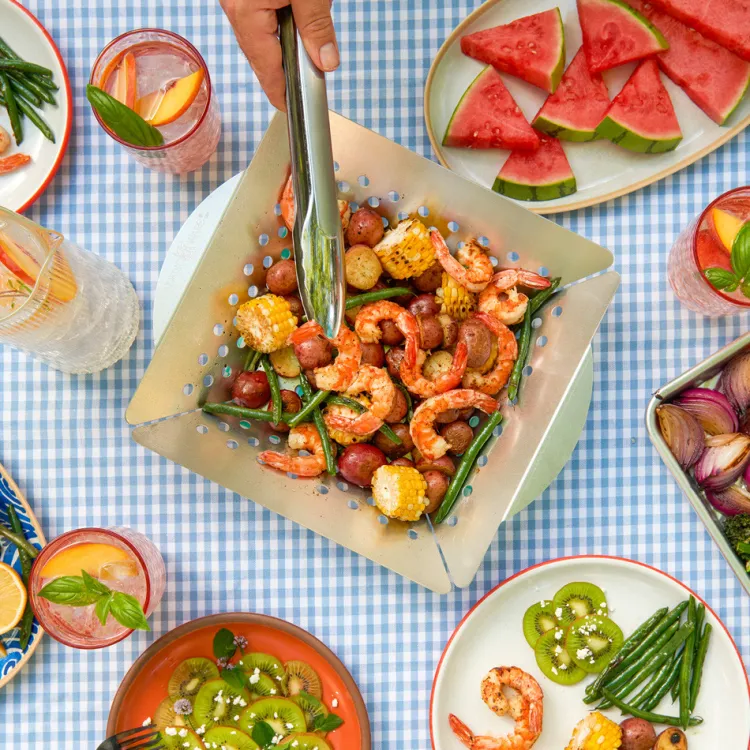 3-Piece Seafood and Grill Basket Set