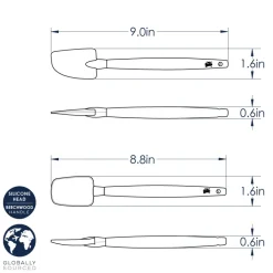 2 Piece Small Spatula Set