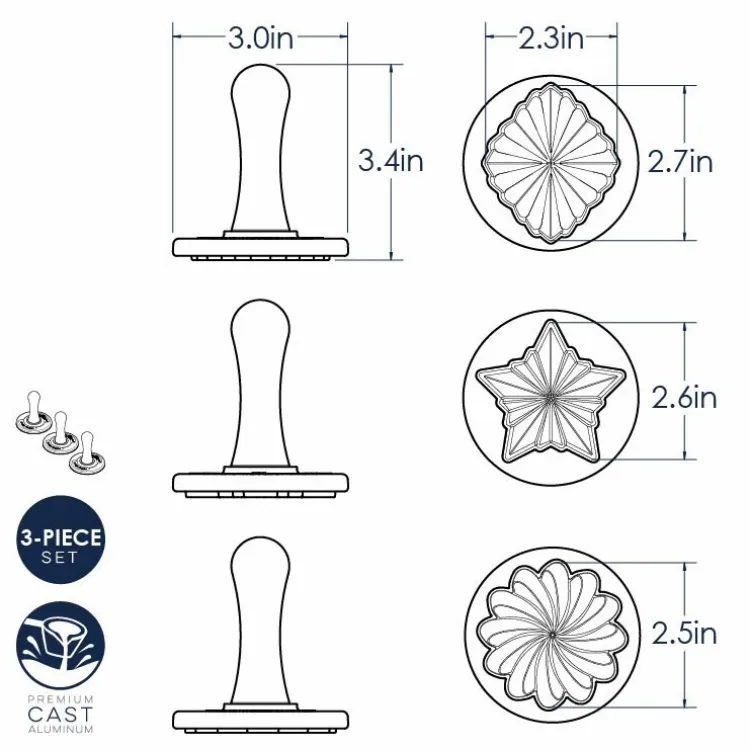 Pretty Pleated Cookie Stamps