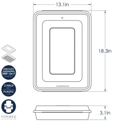 Prism High Sided Sheet Cake Pan with Lid
