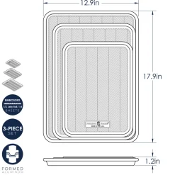 Prism 3 Piece Baking Sheet Set