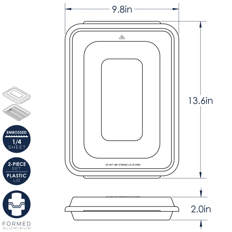 Prism Quarter Sheet Pan with Lid