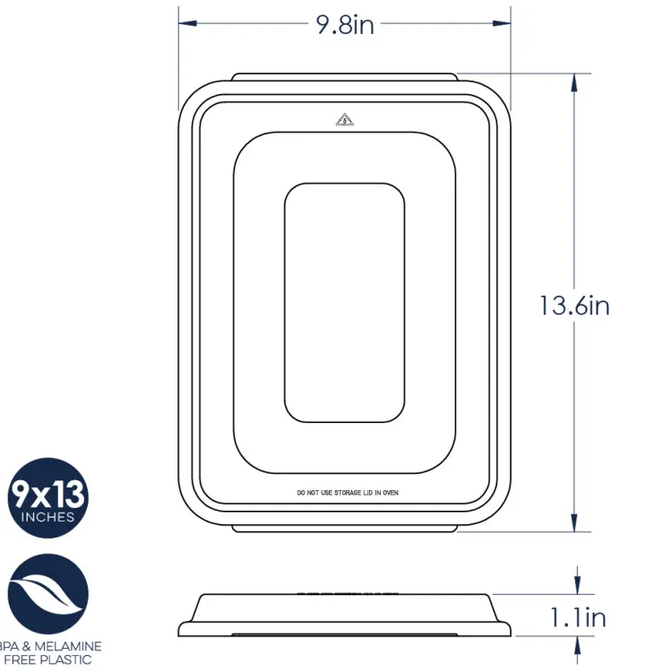 Prism Quarter Sheet Pan with Lid