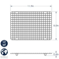 Quarter Sheet Oven-Safe Cooling Grid