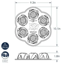 Rosebud Cake Pan