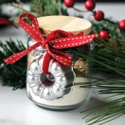 Set of 2 Silver Collectible Cast Ornaments, Classic and Heritage Bundt®