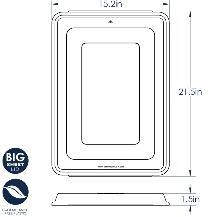 Sheet Pan Cover for Big Sheets & Pans