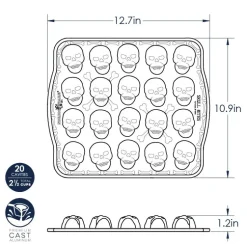 Skull Bites Cakelet Pan