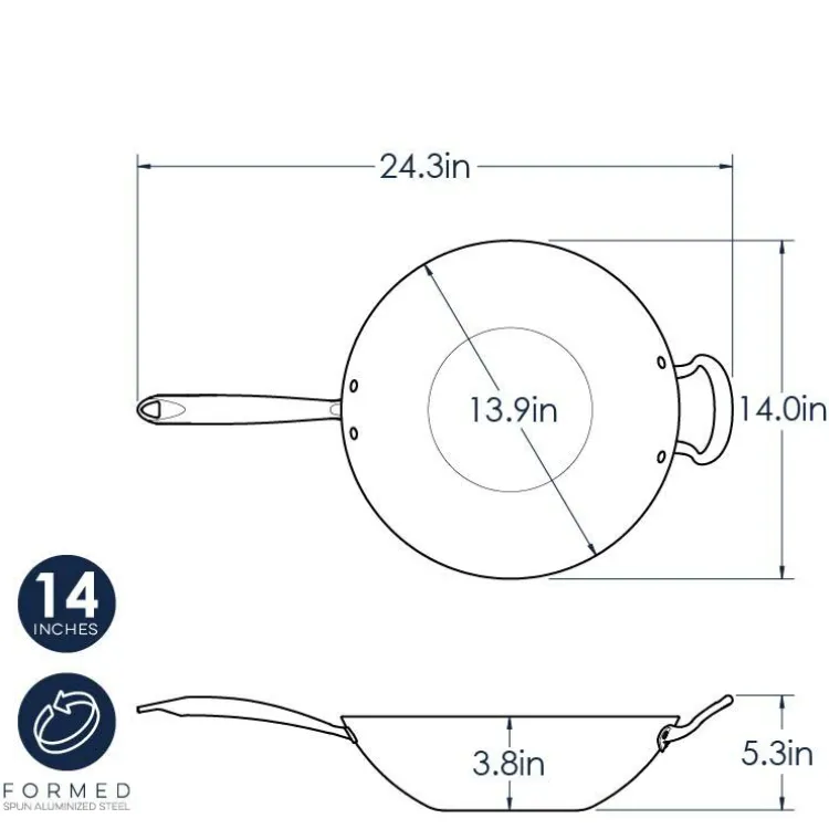 14" Spun Wok