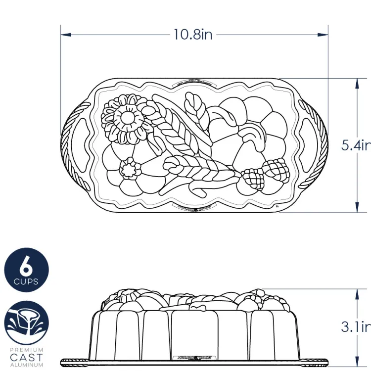 Sunflower and Pumpkin Loaf Pan