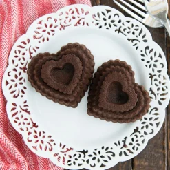 Tiered Heart Cakelet Pan with Double Chocolate Mix