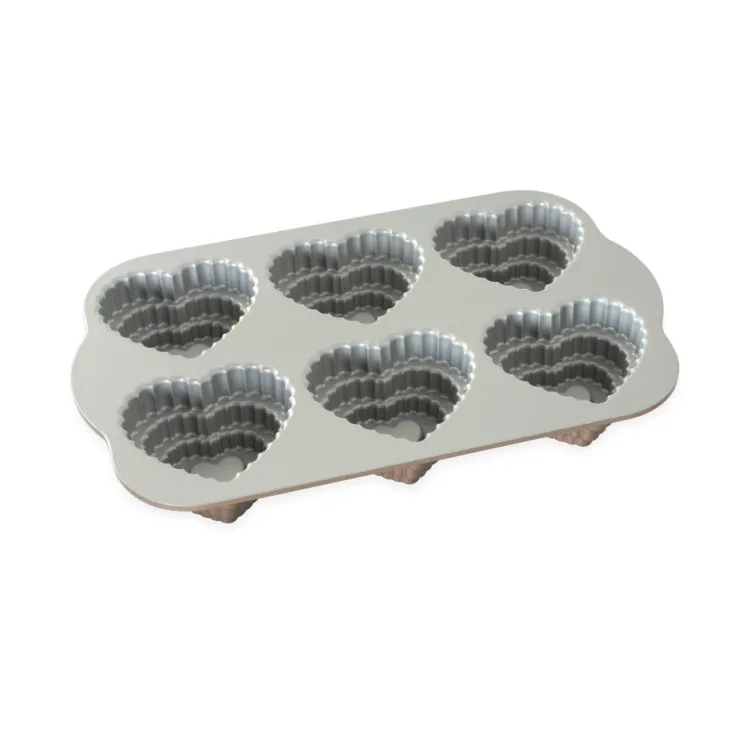 Tiered Heart Cakelet Pan with Double Chocolate Mix