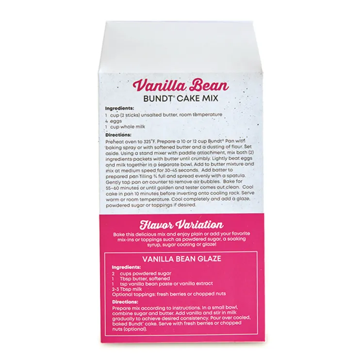 Vanilla Bean Bundt® Cake Mix